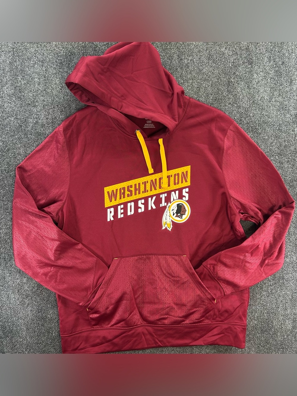 Washington Commanders/Redskins NFL Team Apparel Hoodie TX3 Warm Mens L Maroon
